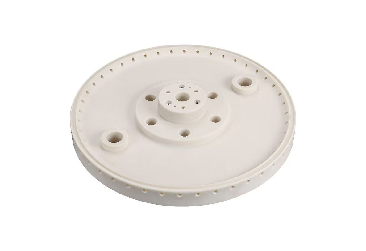 Precision machined ceramic stage