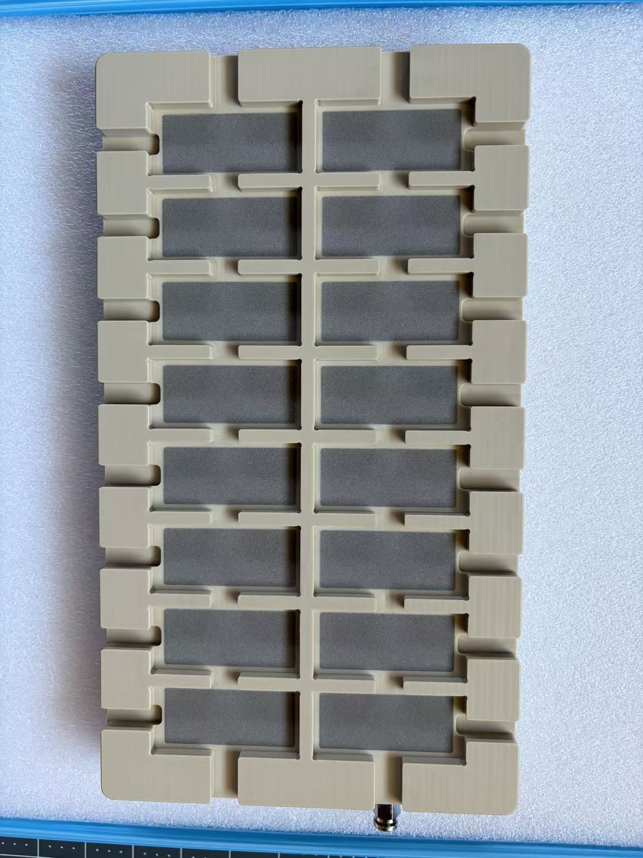 Porous ceramic vacuum chuck in peek frame housing from the wafer chuck expert CERAMERIC SEMIXICON
